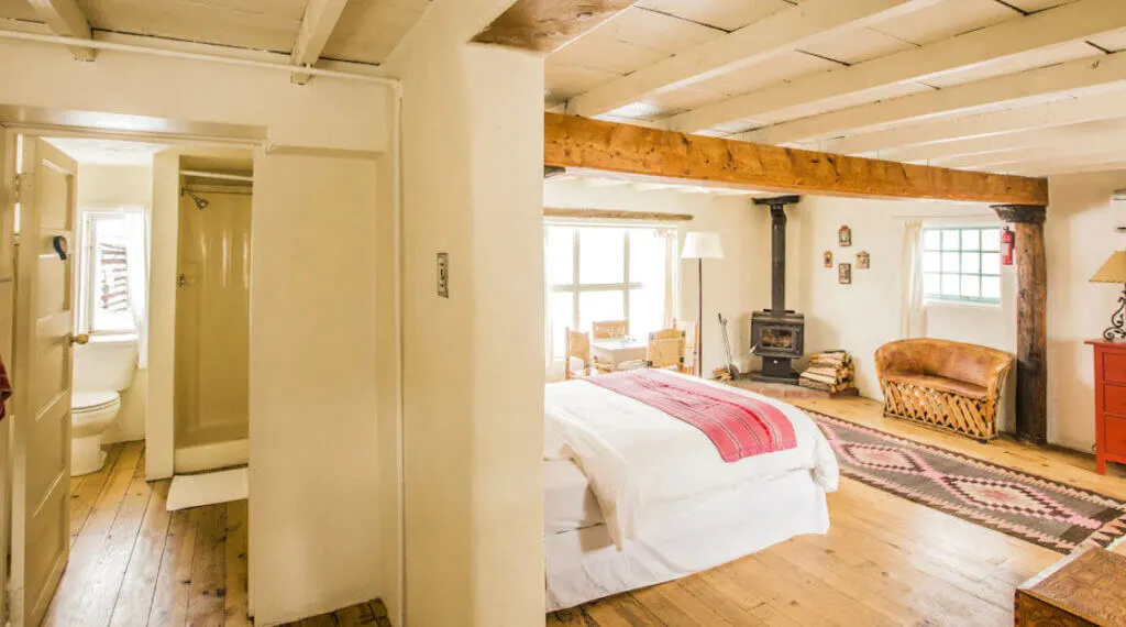Cabin at unusual lodging in NM Taos Goji Farm