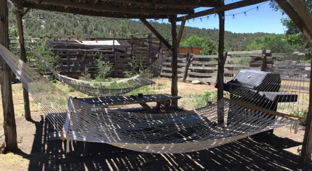 Hammocks at Taos Goji Farm, New Mexico