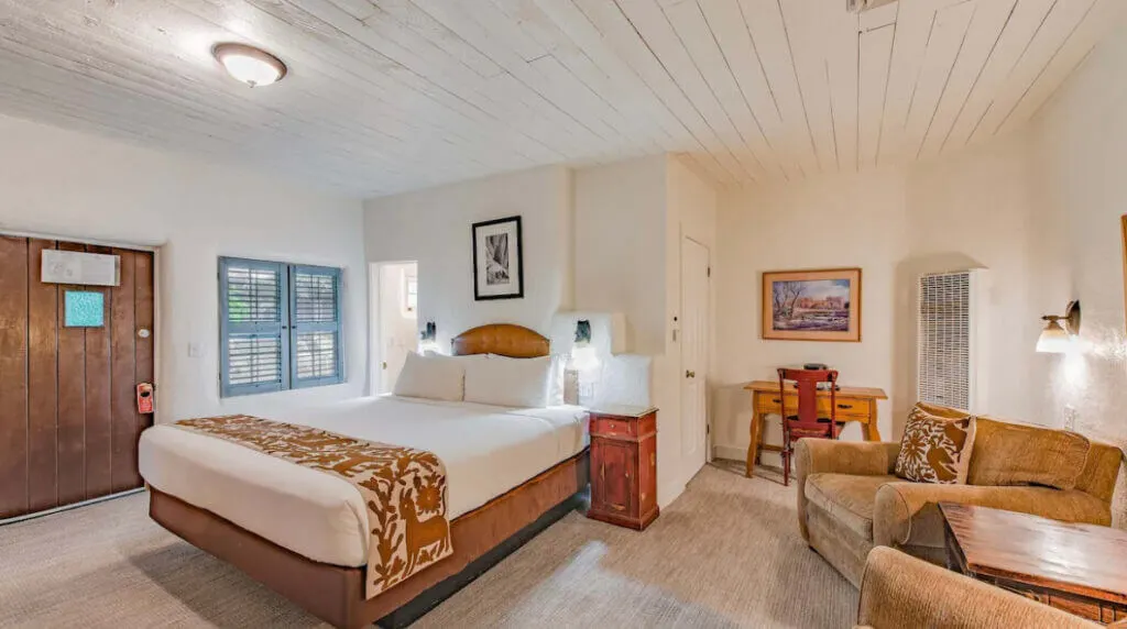 Room interior at Historic Taos Inn