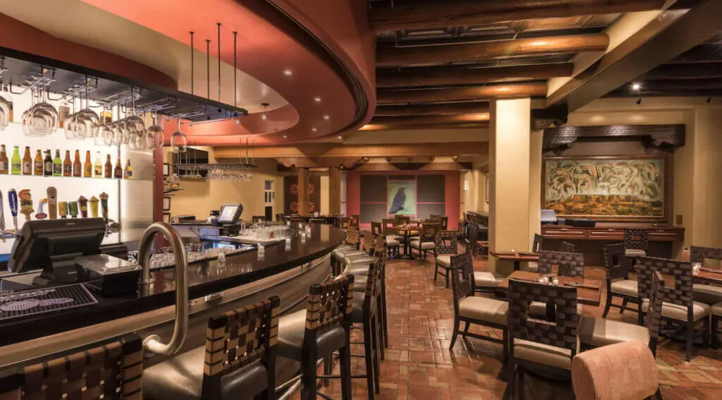 Bar and restaurant at La Fonda, Santa Fe