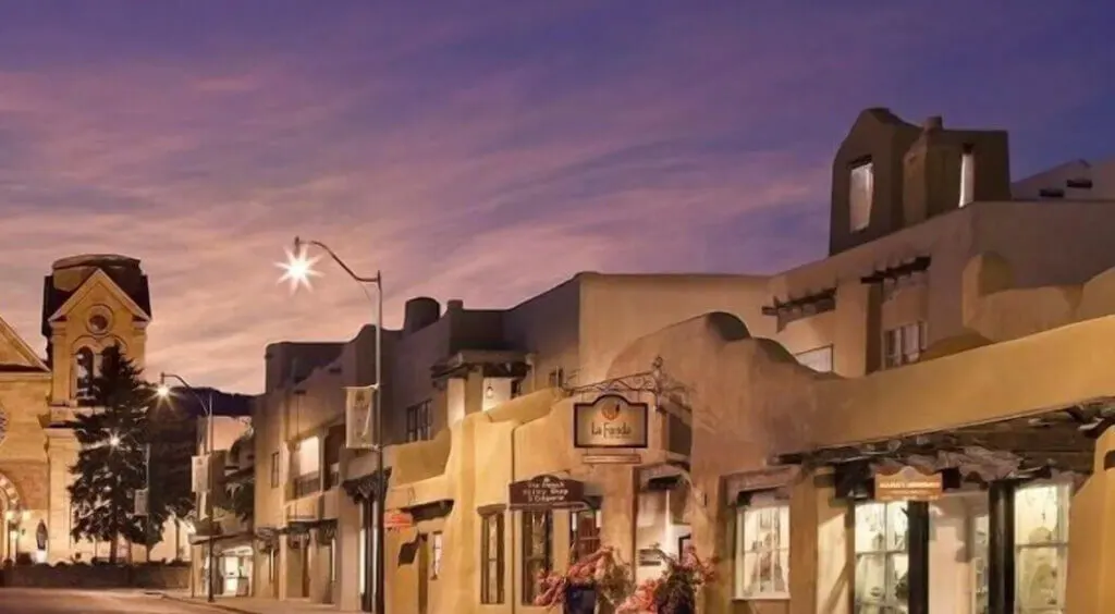 Exterior of La Fonda, NM hotel