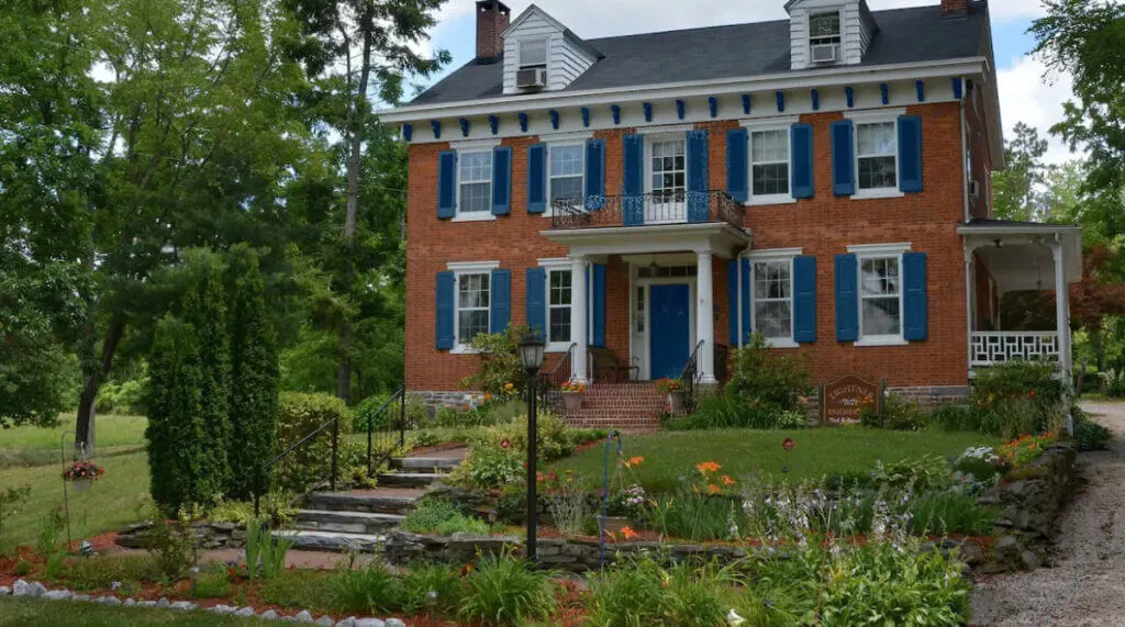 Exterior gardens of Lightner Farmhouse Bed and Breakfast