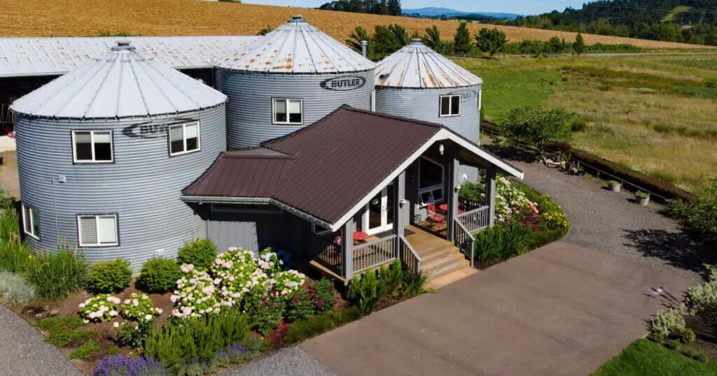 unique silo accomodations at Abbey Road Farm, Oregon