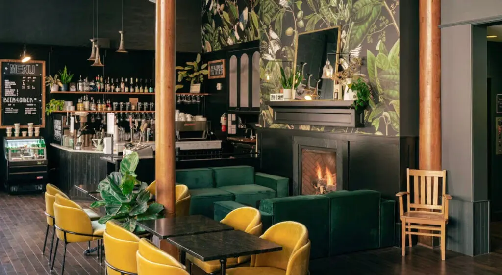 cafe and bar at The Society Hotel, Portland