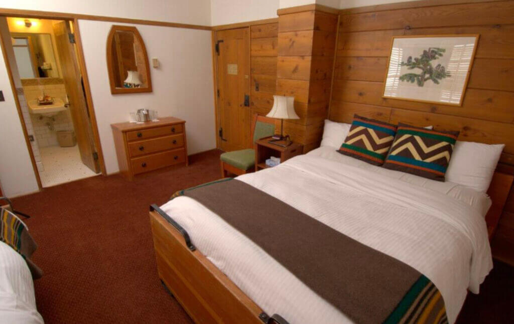Cabin-like room at Timberline Lodge, Mt. Hood