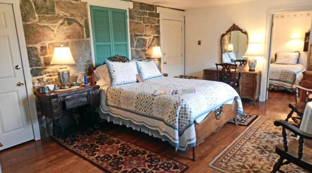 Suite interior at unique Gettysburg place to stay Battlefield Inn