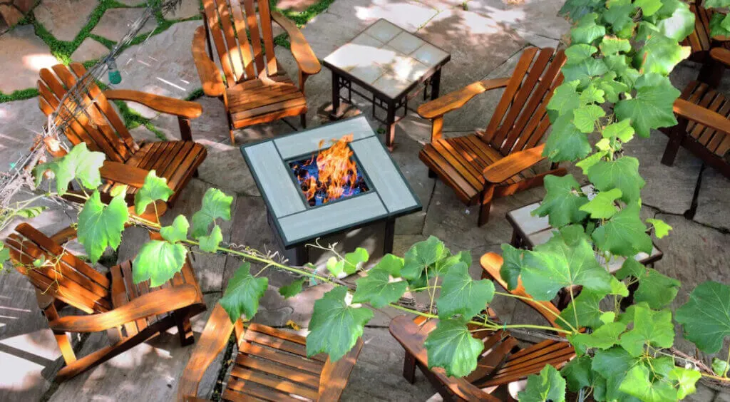 Outdoor area at El Portal, cool Sedona, Arizona lodging