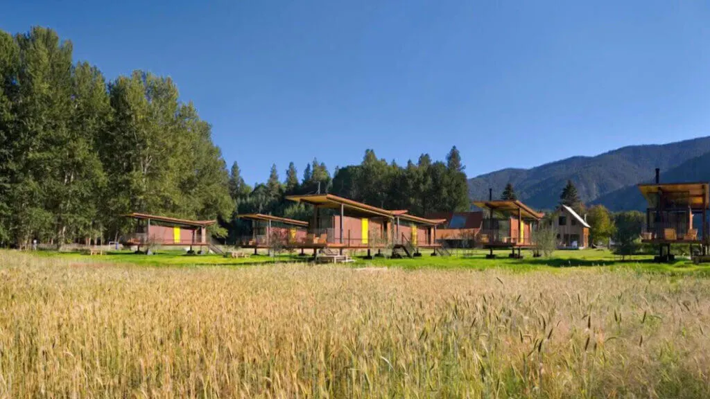 Exterior of WA Rolling Huts