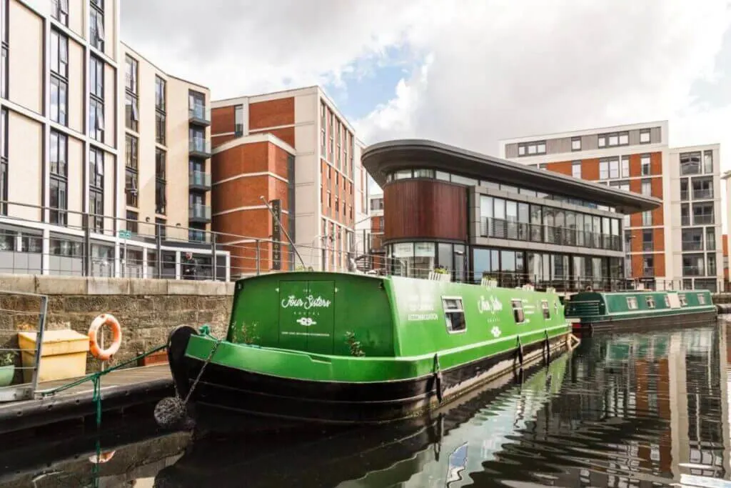 exterior of the 'boatel' in edinburgh