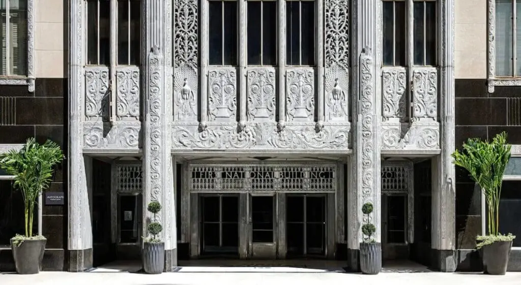 exterior at The National, Oklahoma Hotel