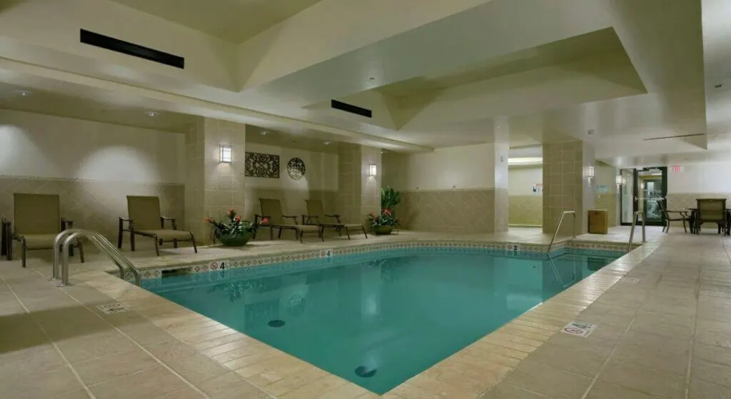 indoor pool at The Skirvin Oklahoma hotel