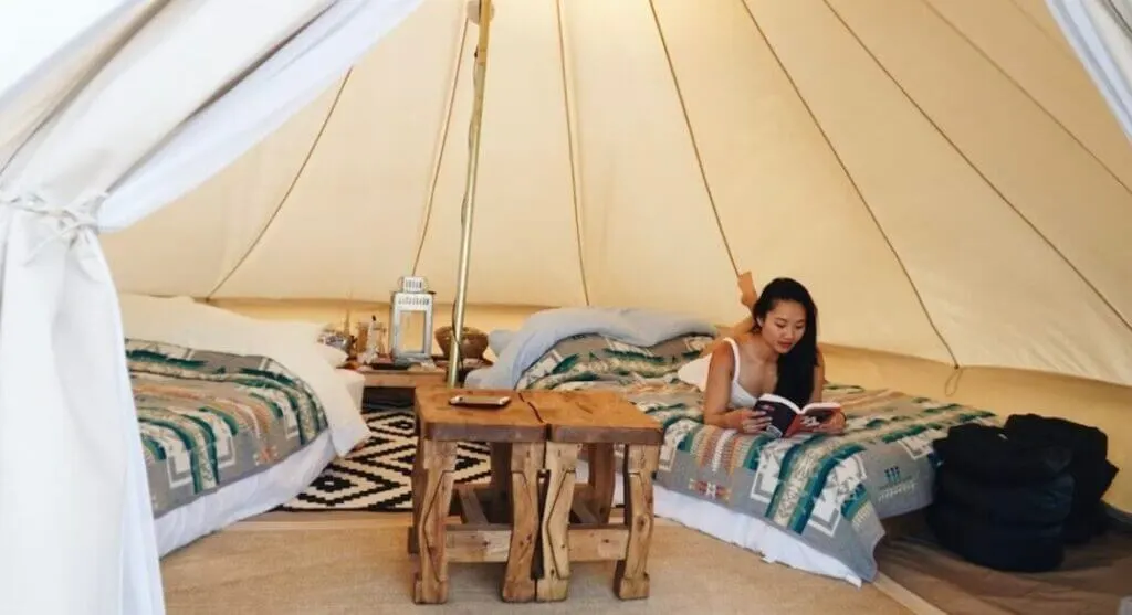 camping glamping tent at Shash Diné Eco Retreat Arizona