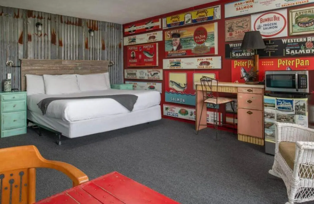 fun interior design at The Riverwalk Inn Astoria Oregon