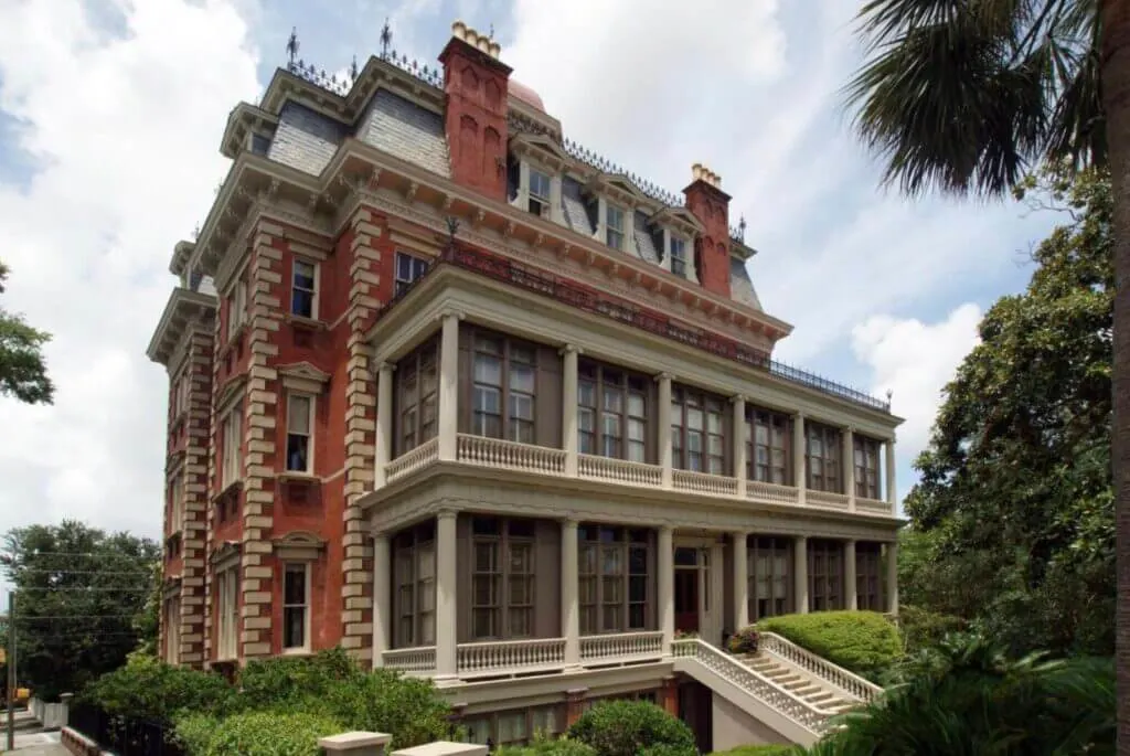 exterior view of the Wentworth Mansion staying here is a top thing to do in Charleston SC for couples