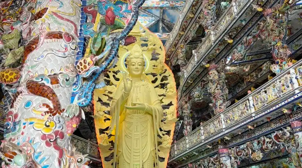 Dalat 3 day itinerary must do visit Linh Phuc Pagoda in Trai Mat