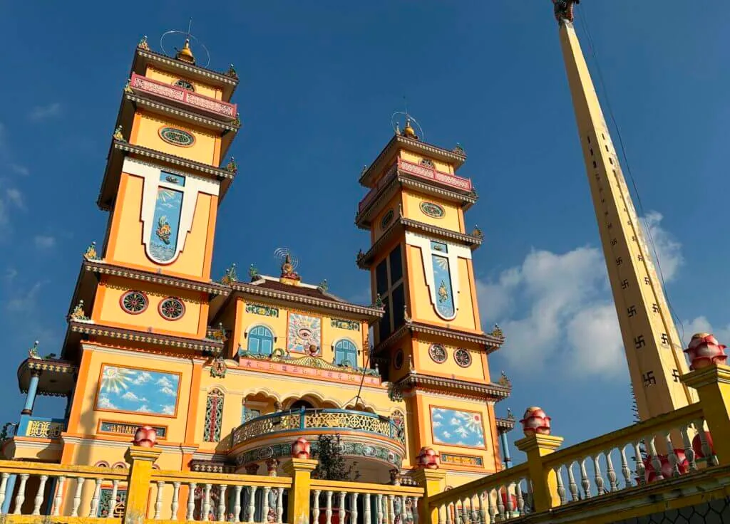 Da Phuoc Cao Dai Temple in Trai Mat Dalat Vietnam
