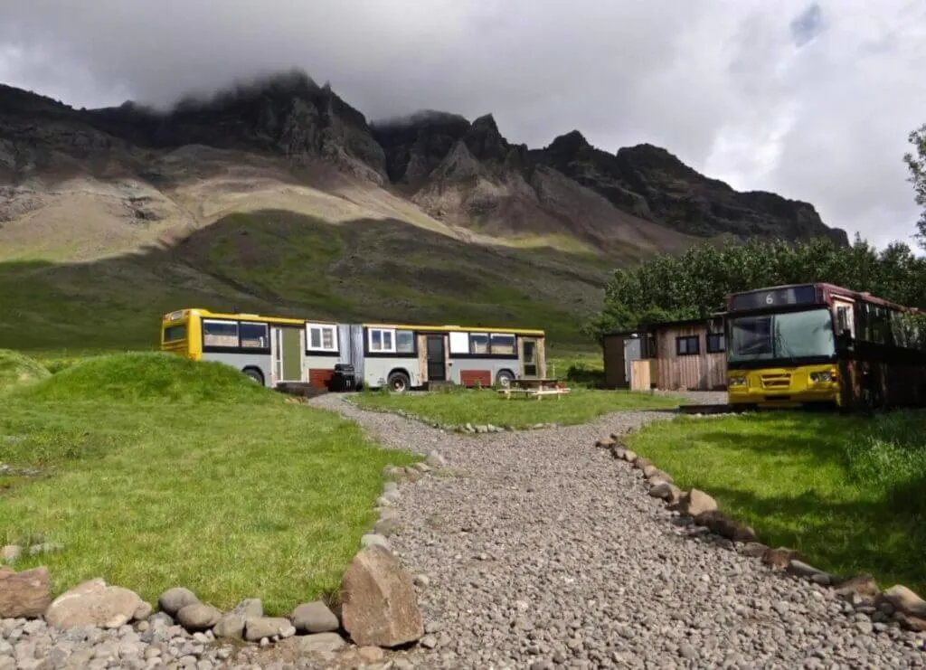 Skrauthólar Esjan glamping near Reykjavik Iceland