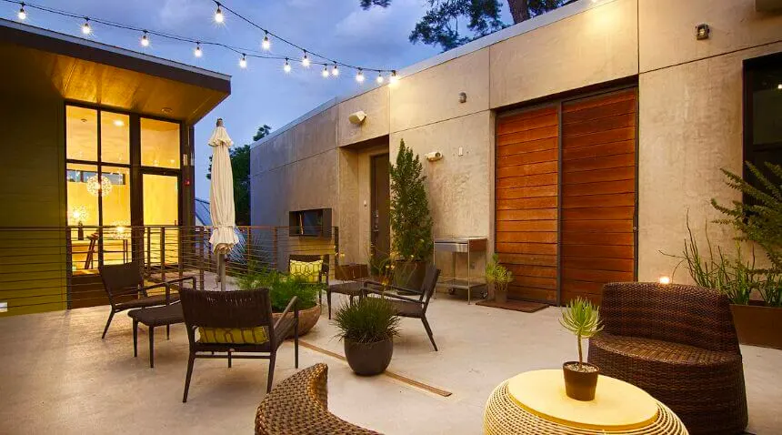 Terrace at Heywood Hotel Austian Texas
