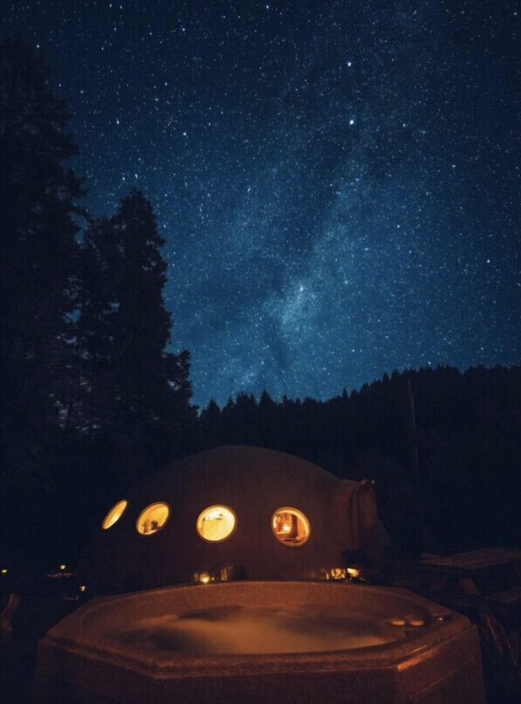Amzing star gazing from unique oregon lodging VRBO dome house 
