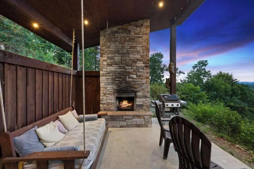 Bella Vista vacation rental Oklahoma fite pit