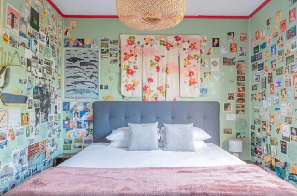 colorful eclectic bedroom