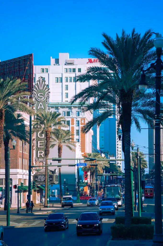 Canal street and theater new orleans 