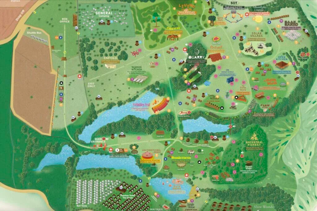 most recent wonderfruit map 