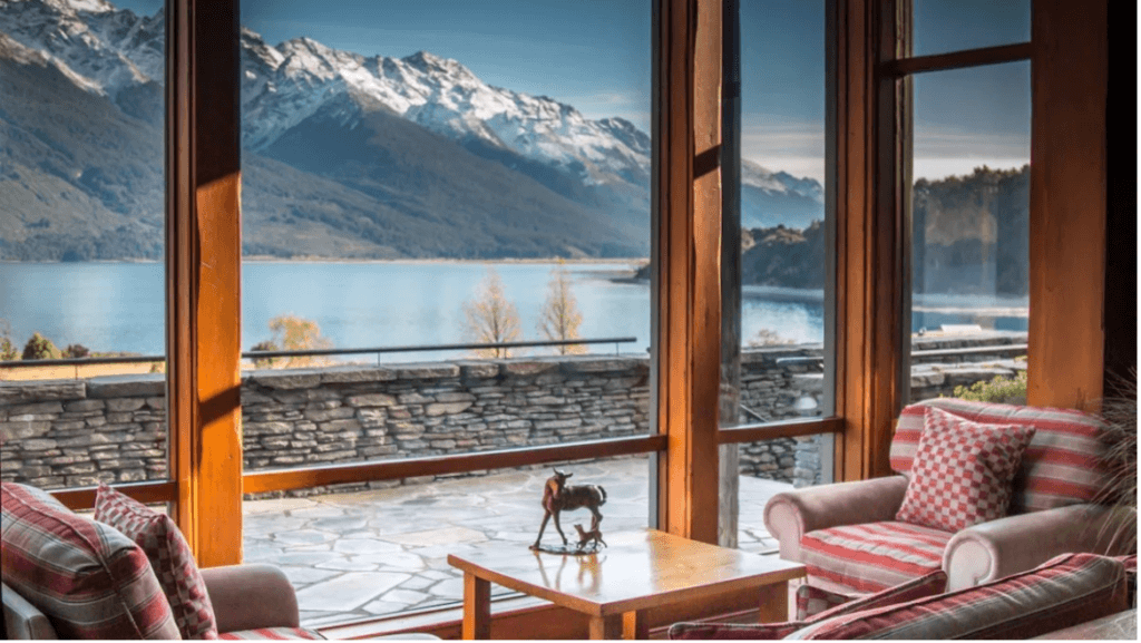 Blanket Bay, Glenorchy resort with a view new zealand