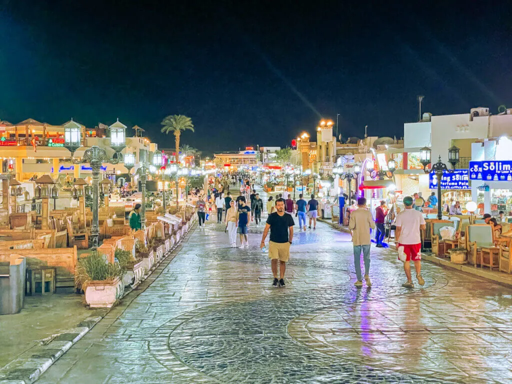 Sharm El Shiekh at night nightlife in egypt