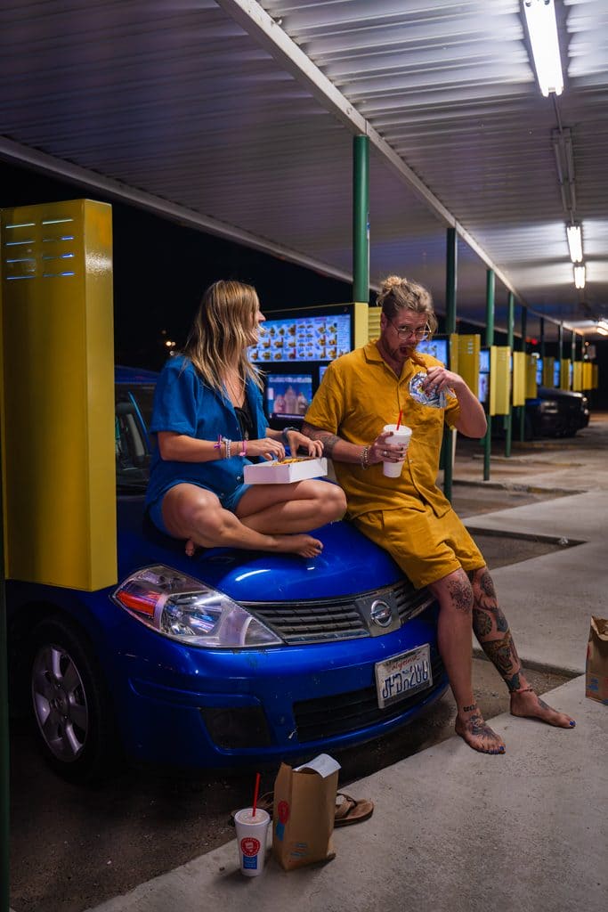 fast food on a USA Arizona road trip