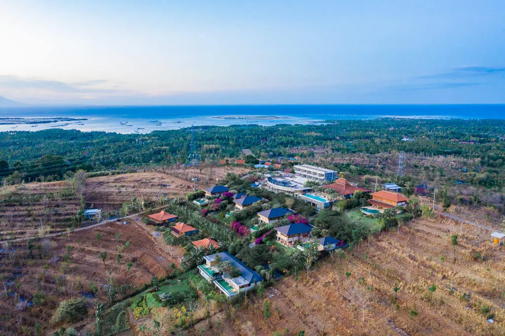 Sunset villas and volcano view villas at sumberkima hill retreat west bali
