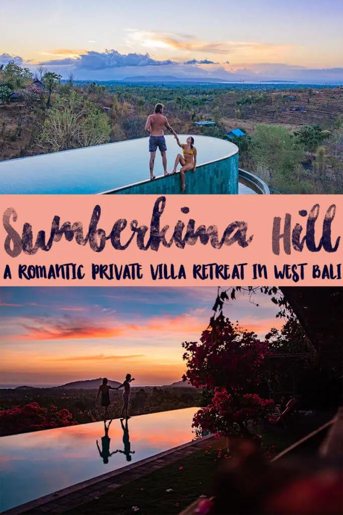Sumberkima Hill: A romantic proivate villa retreat in West Bali. 31 different shapes and sizes of private villas line the sunrise-facing and sunset-facing sides of Sumberkima Hill, where couples and families can relax, adventure, swim, eat, do yoga, or visit the spa - all on-site.