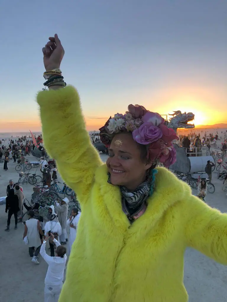 Burning man sunrise 