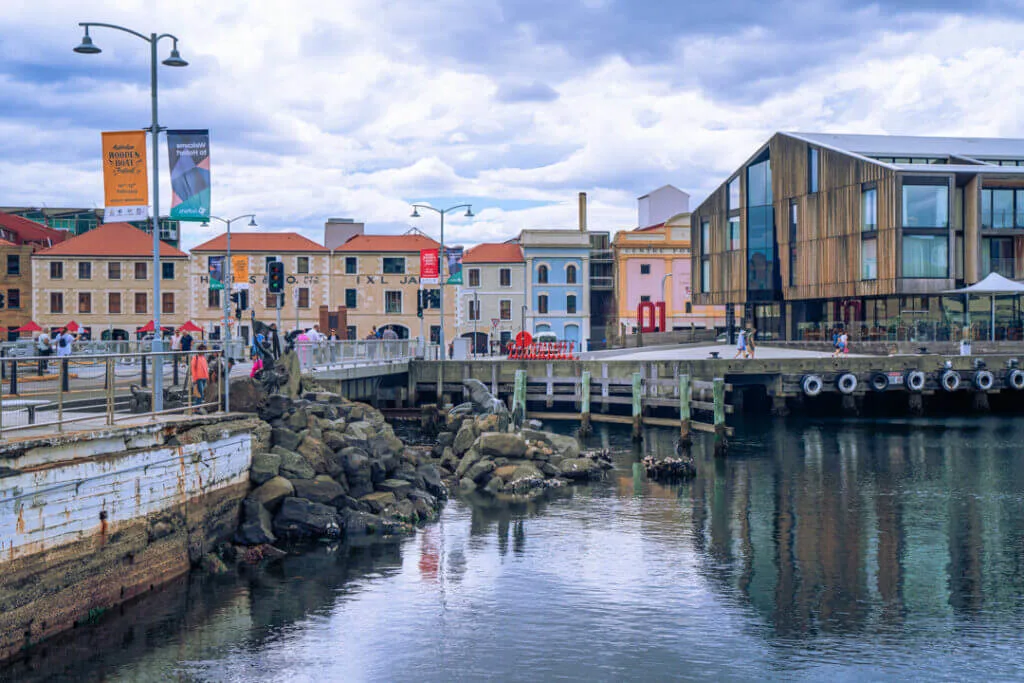 the waterfront of Hobart, Tasmania