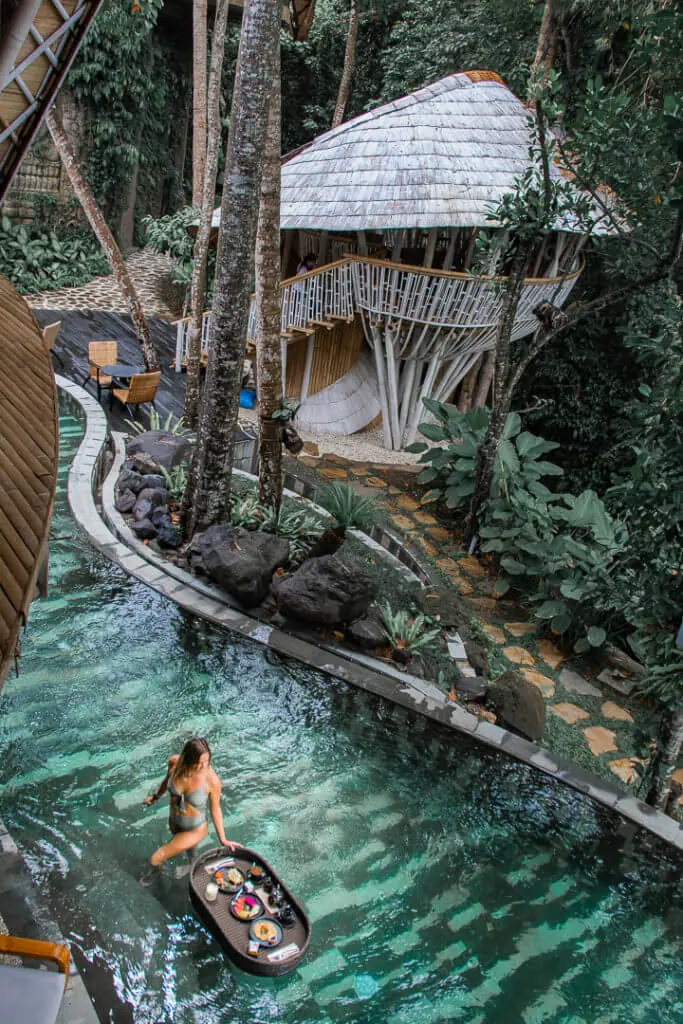 Ulaman Bali floating breakfast pool jungle