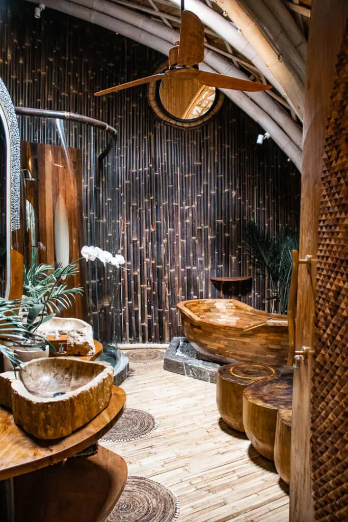 Ulaman Bali Cocoon Pod room bathroom interior