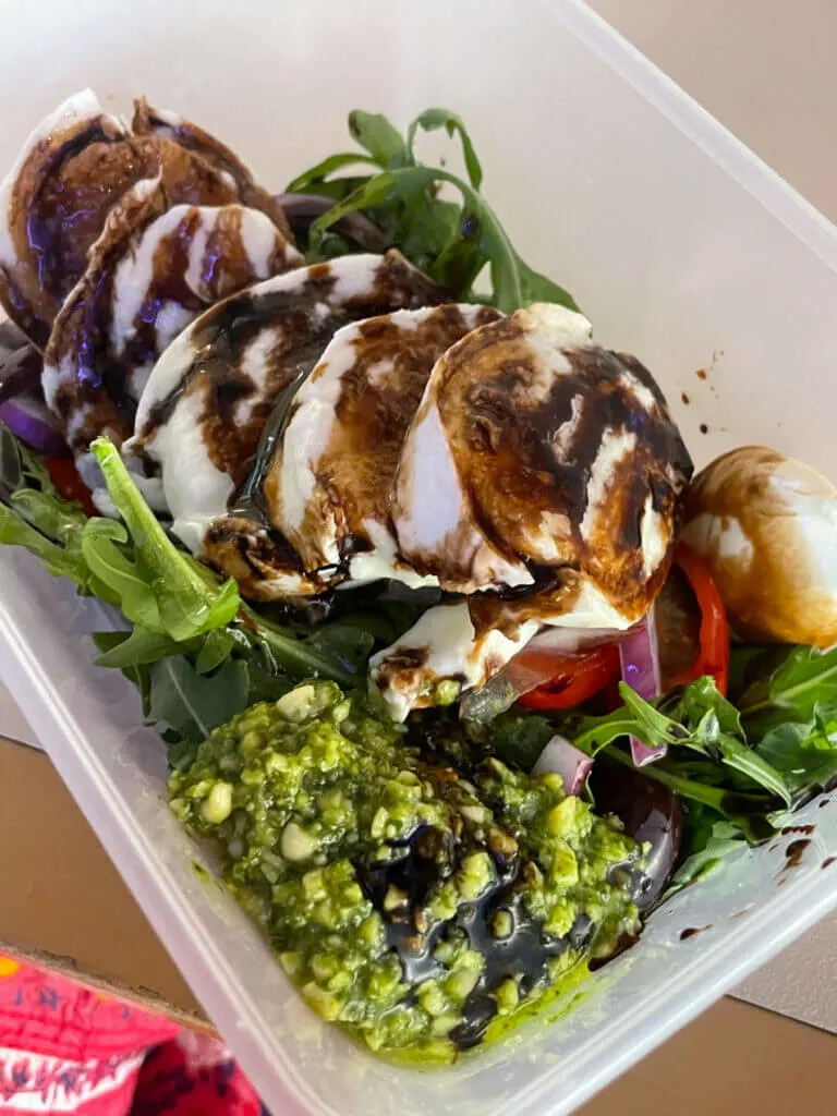 Food caprese Salad at ayers rock resort