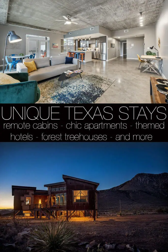 Unique places to stay in texas - airbnbs, apartments, cabins, treehouses, and more