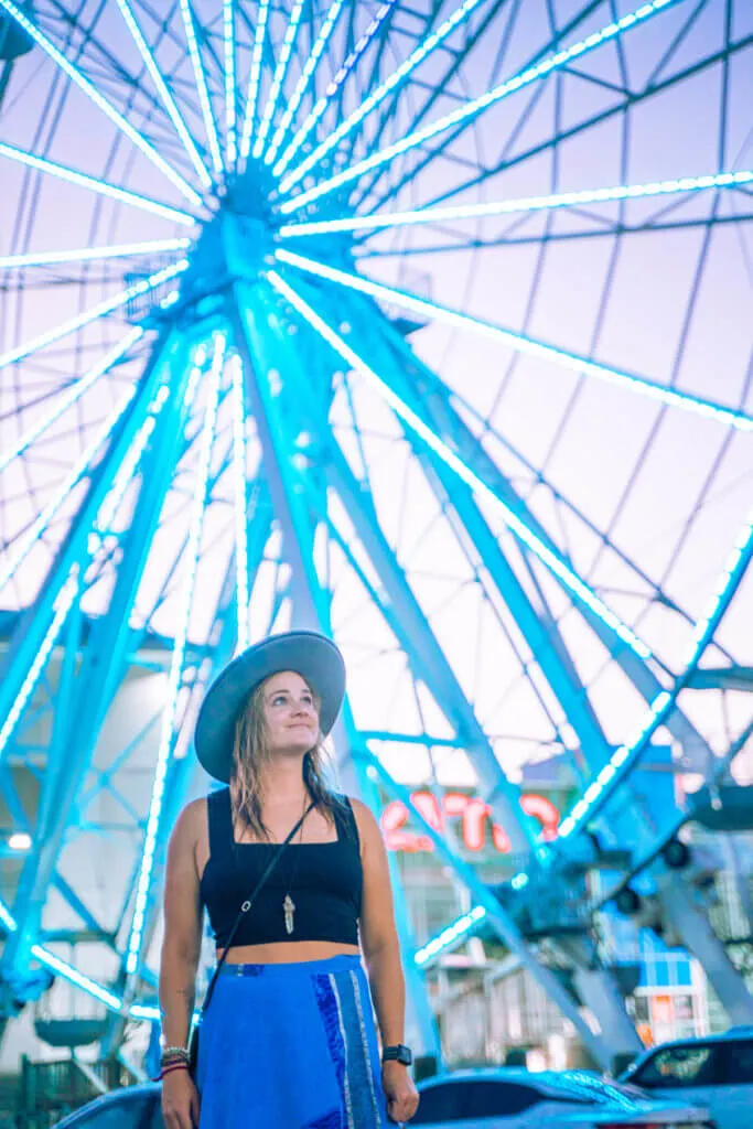 Orange Beacxh ferris wheel 
