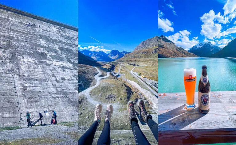 Via Ferrata in Austria - climbing the silvrettasee Dam in Montafon