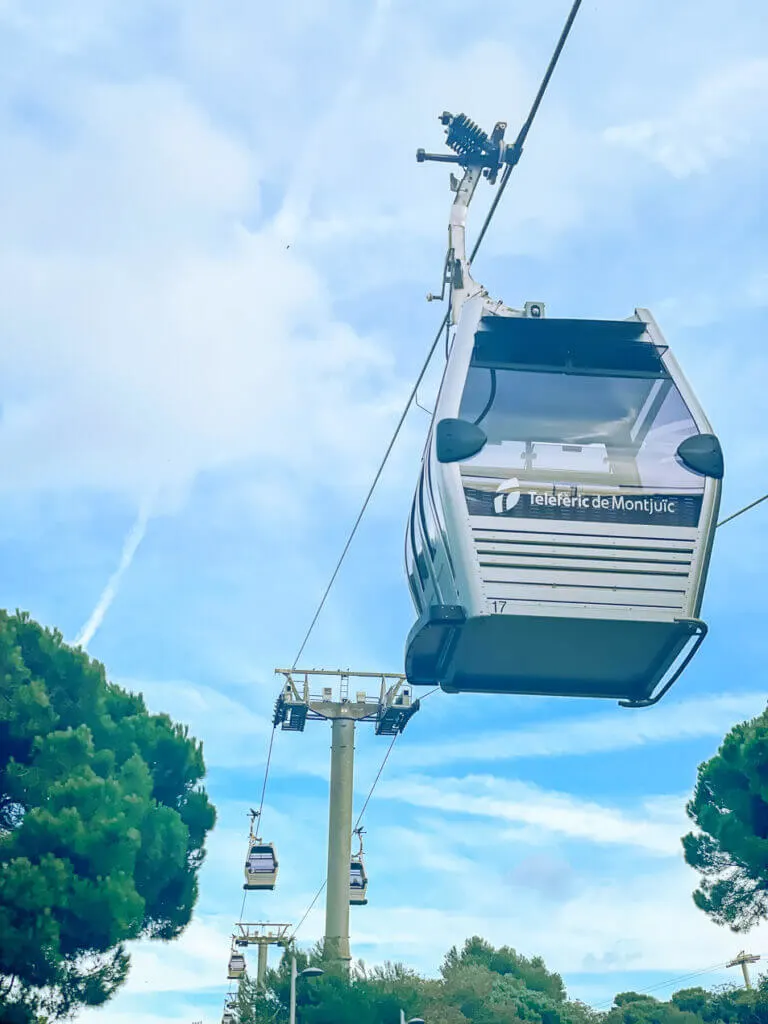 Telefèric de Montjuïc: Montjuic Cable Car BArcelona view