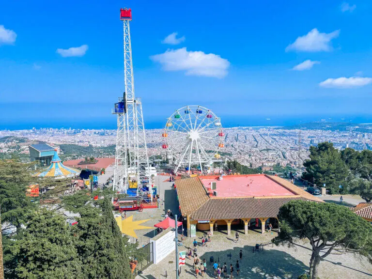 best views in barcelona - tibidabo