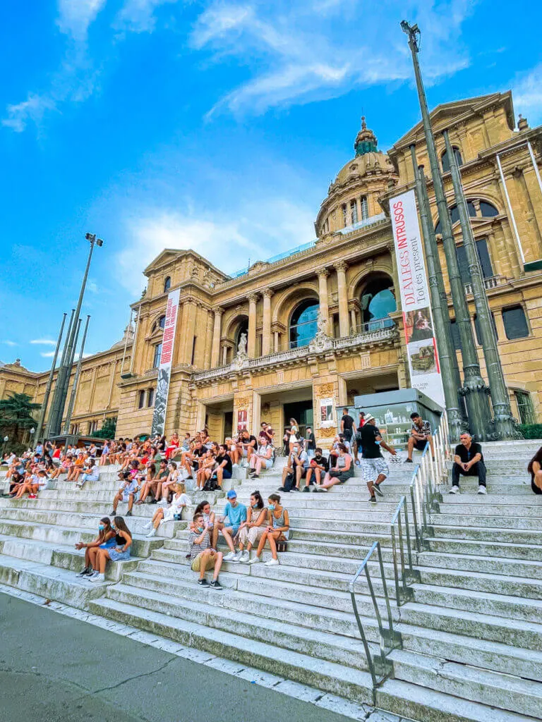 Museu Nacional d’Art de Catalunya MNAC Barcelona sunset viewpoint