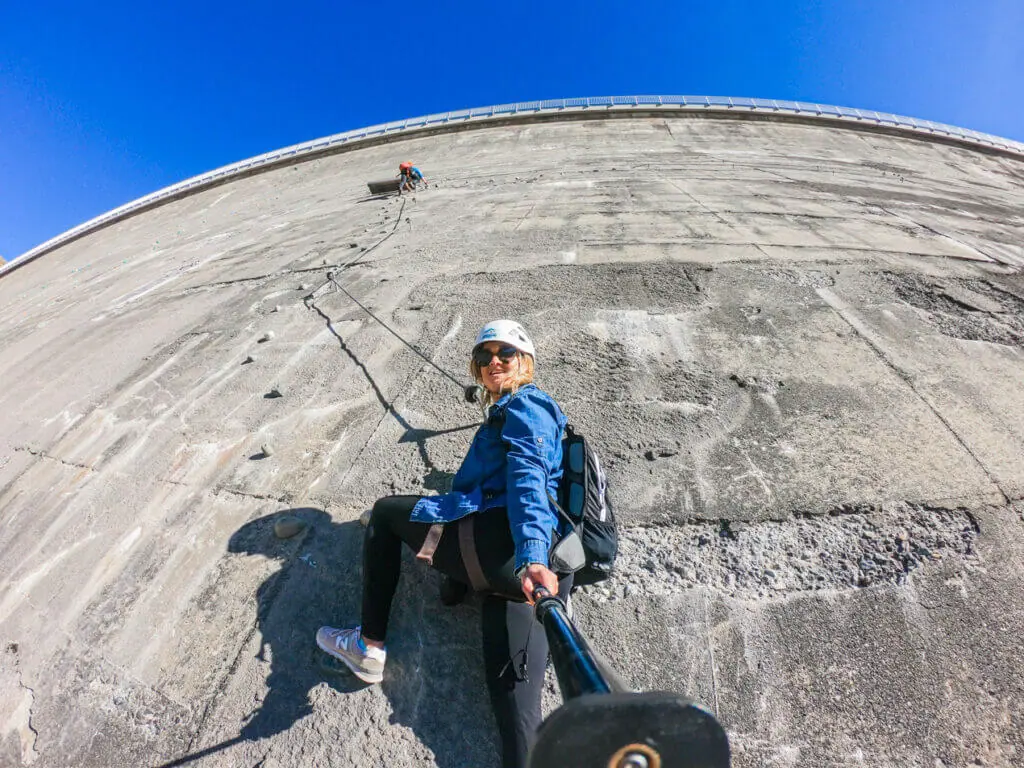 Silvrettassee dam via ferrata climb Montafon Vorarlberg