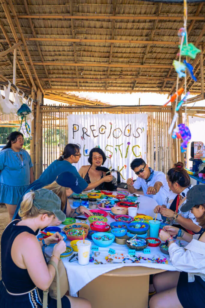 The fields store recycling jewelery wonderfruit workshop
