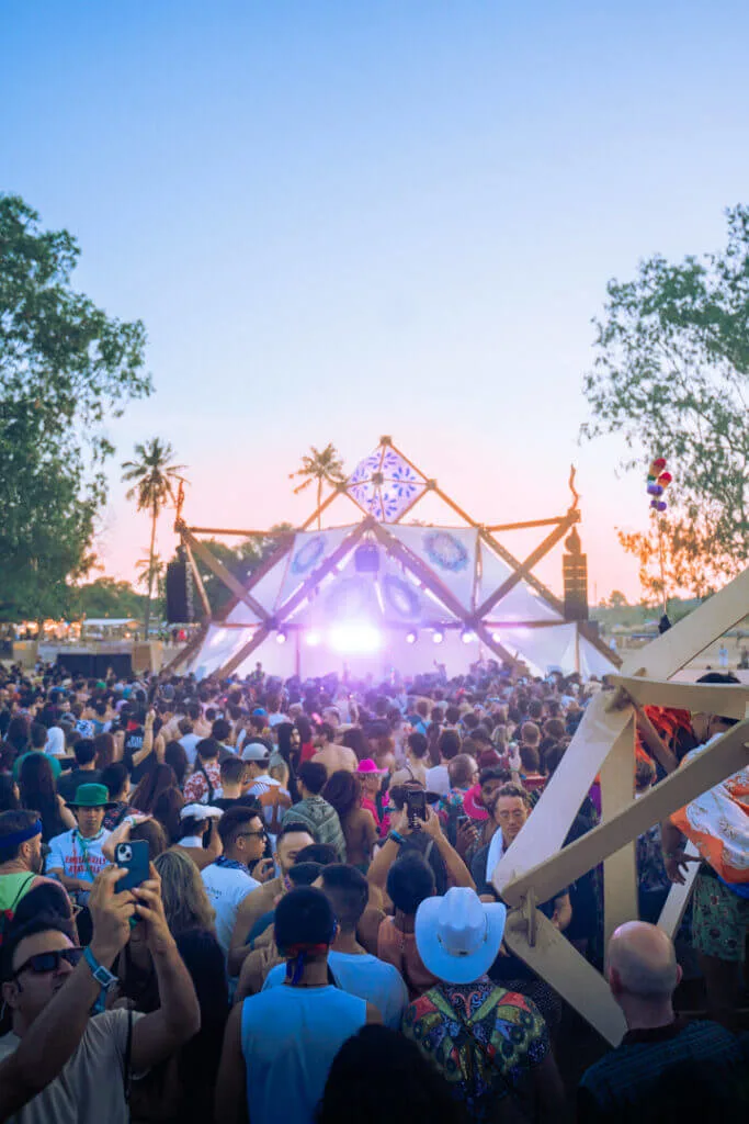 Solar Village stage wonderfruit sunrise 