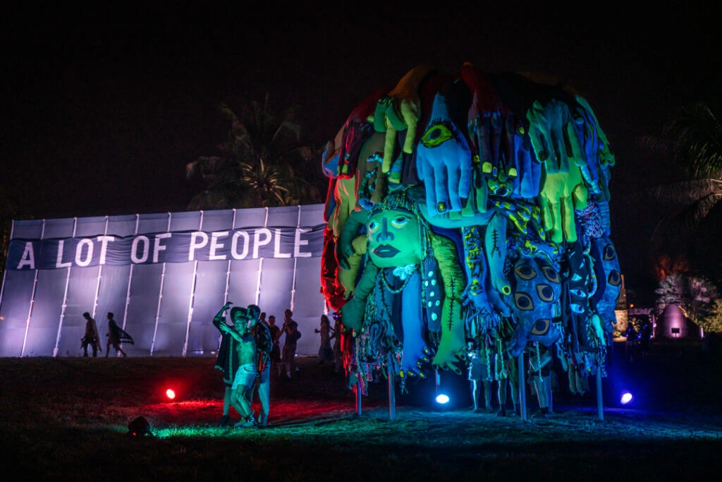 wonderfruit vibe and art installations