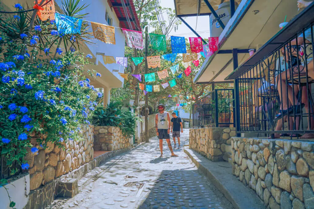 alleyways and laneways of yelapa Jalisco streets 