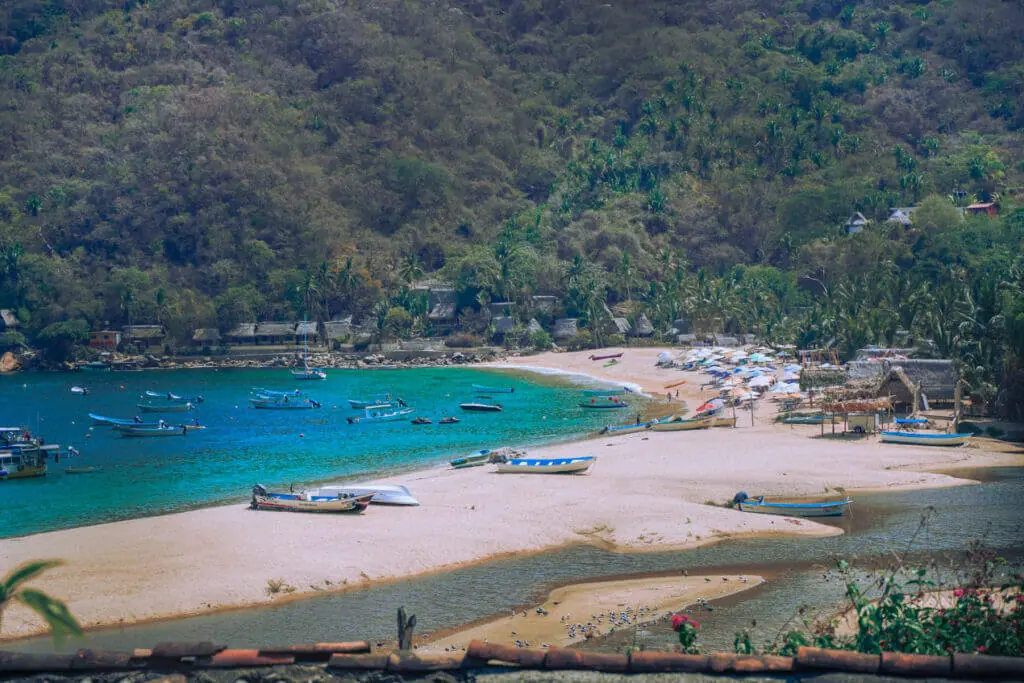 View of Yelapa Beach from just outside of town Yelapa mexico things to do 