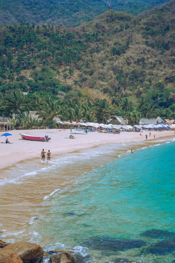 Yelapa beach view from north Yelapa Jalisco Mexico beach